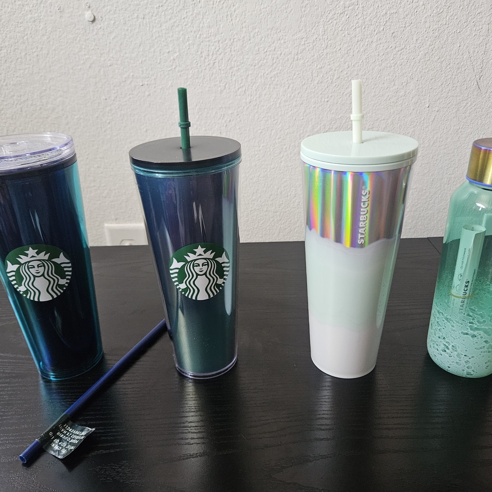 Starbucks Tumbler Set - Blue, Green, White